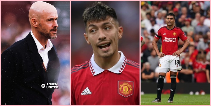 Phong độ đi xuống của Martinez và Casemiro khiến Ten Hag rất đau đầu.