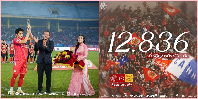 Đình Bắc nhận giải Vua phá lưới U23 châu Á ngay trước trận của CAHN vs Ninh Bình